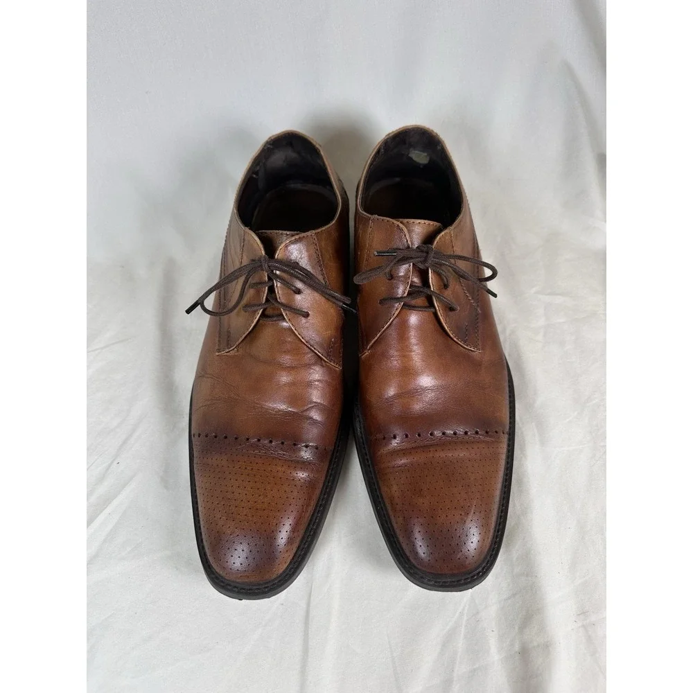 BOSI Giovaneli-H Men's Brown Leather Oxford Dress Shoes Size 41 (US 8)  Columbia